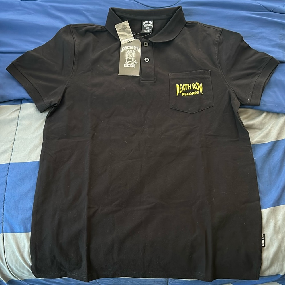Death Row Records Black Polo